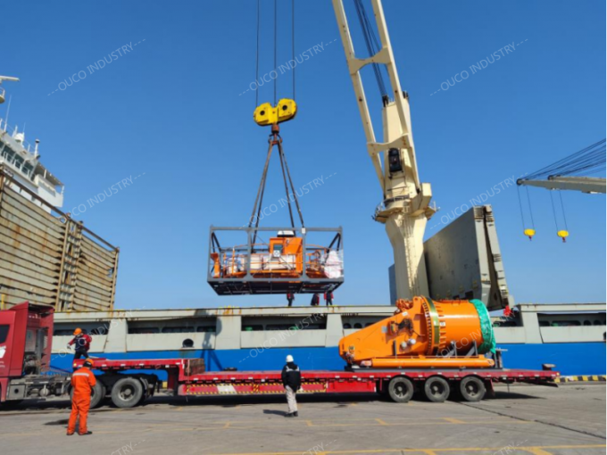 marine telescoping crane shipping to Abu Dhabi(1)