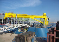 Steel Telescopic Boom Crane , Hydraulic Marine Pedestal Crane Loading Cargoes